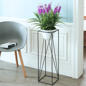 北欧创意简约铁艺花架客厅室内装饰置物架鲜花绿植花架子